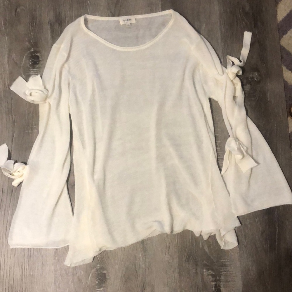 Umgee sweater bow detail large